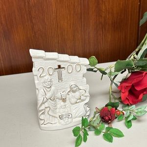 Christmas Nativity Scene ceramic Candle holder